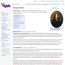 George Sand, la plus grande écrivaine du XIXème siècle