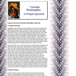 George Washington - a prayer journal