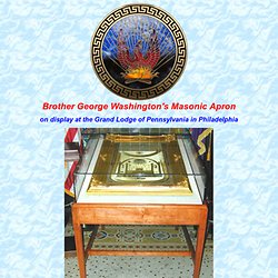George Washington Masonic Aprons