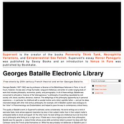 Georges Bataille Electronic Library