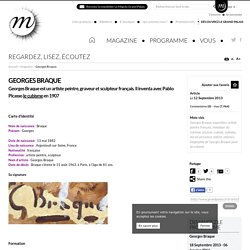 RMN - Grand Palais jeune public, Biographie de Georges Braque pour les enfants
