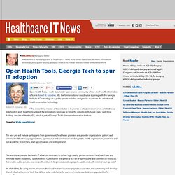 Open Health Tools, Georgia Tech to spur IT adoption
