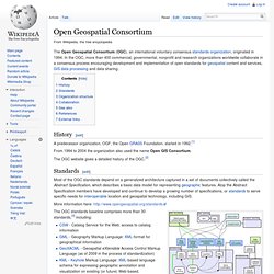 OGC (Open Geospatial Consortium)