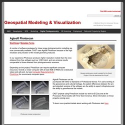 Geospatial Modeling & Visualization