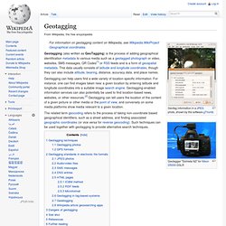 Geotagging