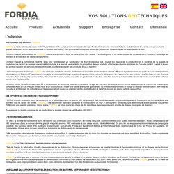 Fordia Europe - Matériel de forage et de géotechnique et matériel de laboratoire pour génie civil.