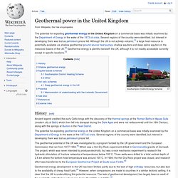 Geothermal power in the United Kingdom