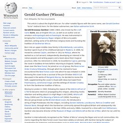 Gerald Gardner (Wiccan) - Wikipedia