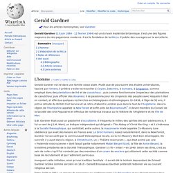 Gerald Gardner