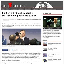 EU-Gericht nimmt deutsche Massenklage gegen die EZB an