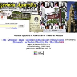 "German Australia" - German-speakers in Australia