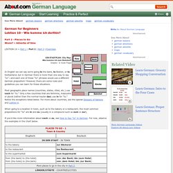 German for Beginners: Lektion 10 (Part 2)