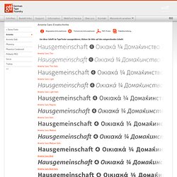 German Type Foundry - Arventa Fonts