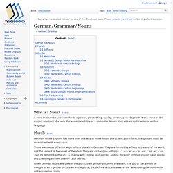 German/Grammar/Nouns