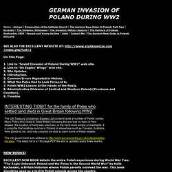GERMAN INVASION OF POLAND DURING WW2