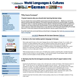 Why learn German? - Why study German? - 12 Reasons to learn German - Warum Deutsch lernen?
