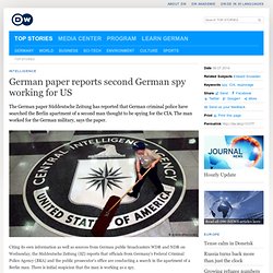 German paper reports second German spy working for US