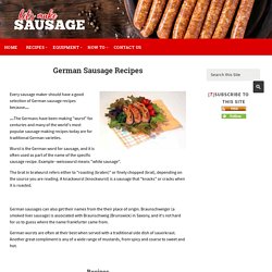 German Sausage Recipes for the Home Sausage Maker