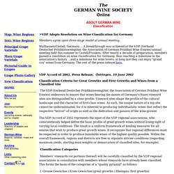 German Wine Society About German Wine Classification news