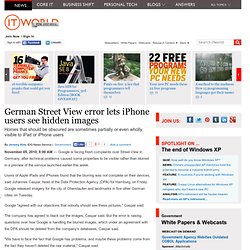 German Street View error lets iPhone users see hidden images