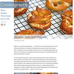 German Style Soft Pretzels