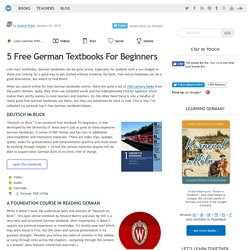 5 Free German Textbooks For Beginners - PDF, EPUB, Audio, Video