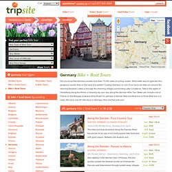 Germany Bike + Barge/Boat Tours