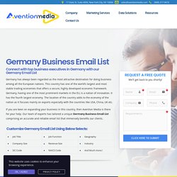 Germany Email List - German Business Mailing Database List