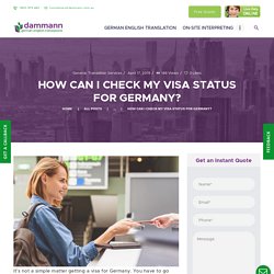 Some Tips To Know Your Visa Status For Germany