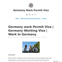 Germany work Permit Visa