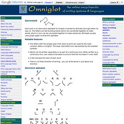 Gernreich alphabet