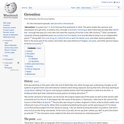 Gerontion - Wikipedia