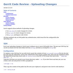 Gerrit Code Review - Uploading Changes