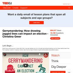 Gerrymandering: How drawing jagged lines can impact an