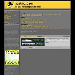 GERSIC.COM free audio plugin database
