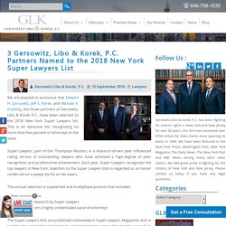 Gersowitz, Libo & Korek, P.C. Partners Named to the 2018 NY Super Lawyers List