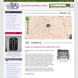 Dossiers électroniques de l'Inventaire général du Patrimoine Culturel de Rhône-Alpes