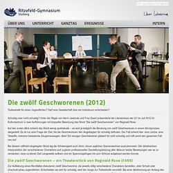 Die zwölf Geschworenen (2012) – Ritzefeld-Gymnasium Stolberg