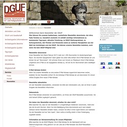 Newsletter der Deutschen Gesellschaft für Ur- und Frühgeschichte e. V.