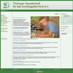 Thüringer Gesellschaft für das hochbegabte Kind e.V. - Links