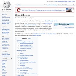 Gestalt therapy - Wikipedia