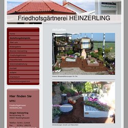 Friedhofsgärtnerei HEINZERLING - Gestaltungsbeispiele