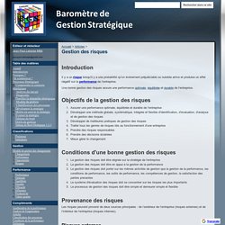 Gestion des risques - Baromètre de Gestion Stratégique