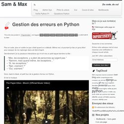 Gestion des erreurs en Python