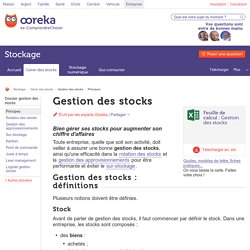 Gestion des stocks : tout savoir sur la gestion des stocks