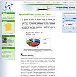 La gestion de l'eau potable en France