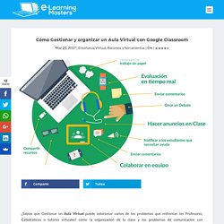 Cómo gestionar y organizar un Aula Virtual con Google Classroom