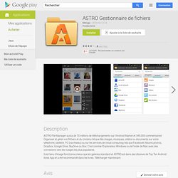 ASTRO Gestionnaire de fichiers