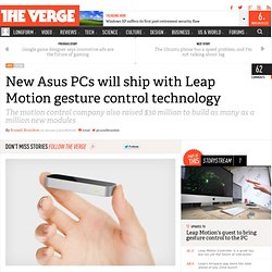 New Asus PCs will ship with Leap Motion gesture control technology