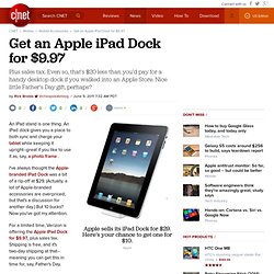 Get an Apple iPad Dock for $9.97